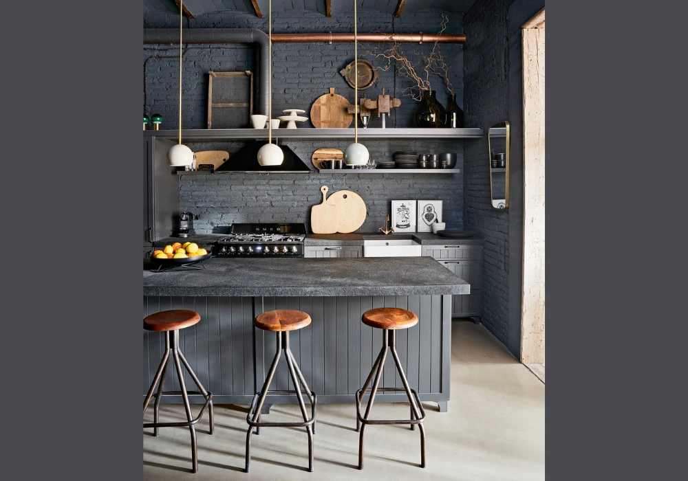 Industrial Pipe Kitchen Shelf Ideas for Modern Rustic Mix
