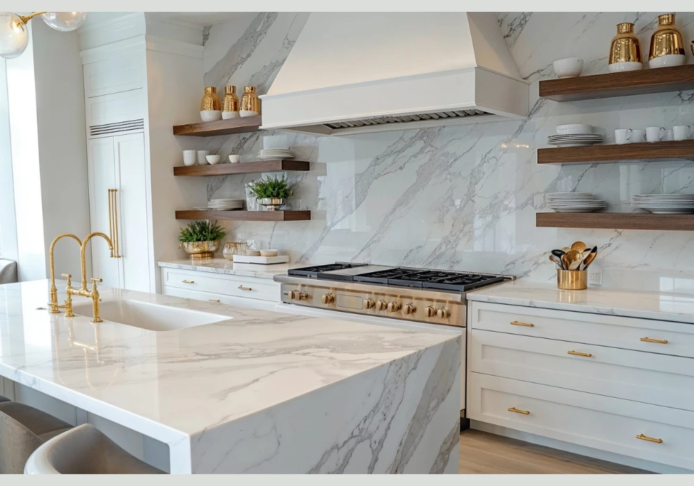 Add Open Shelves for a Lighter Kitchen Look