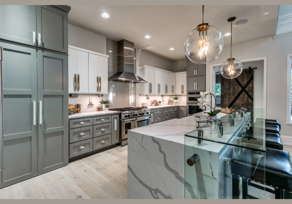 Grey and White Kitchen Color Scheme for a Modern Neutral Look