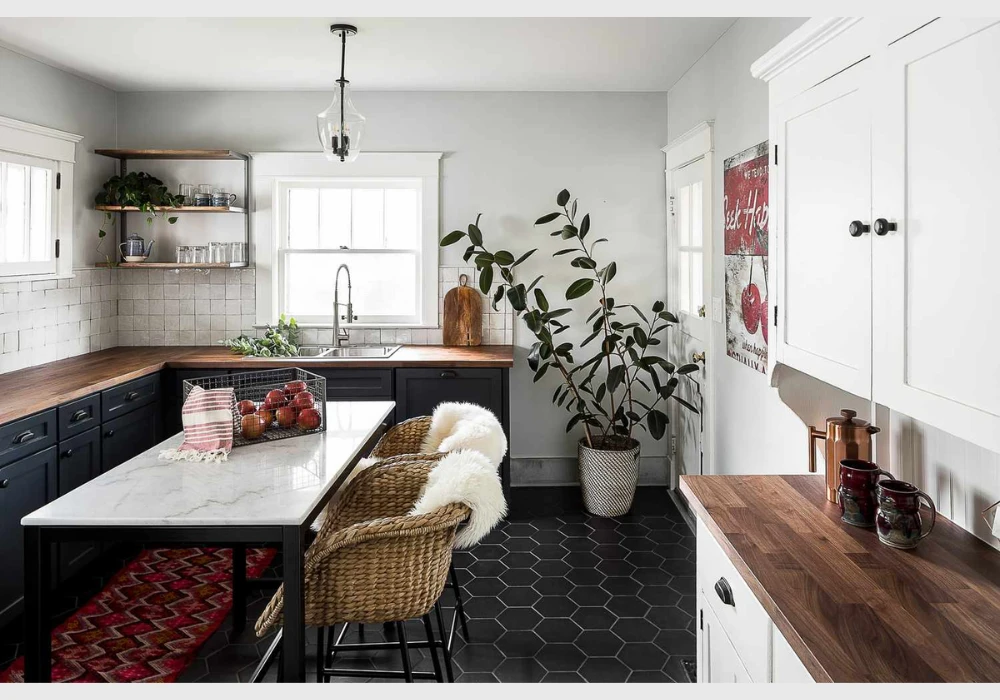 Modern Kitchen Flooring Replacement for a Clean Base Look
