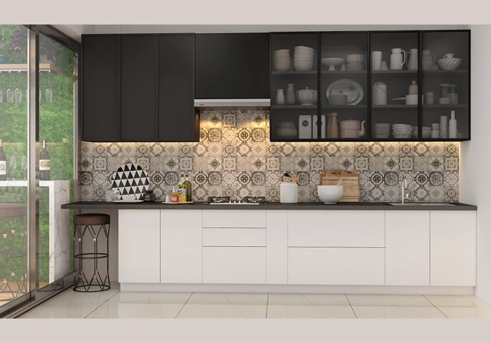Black and White Contrast Kitchen Style