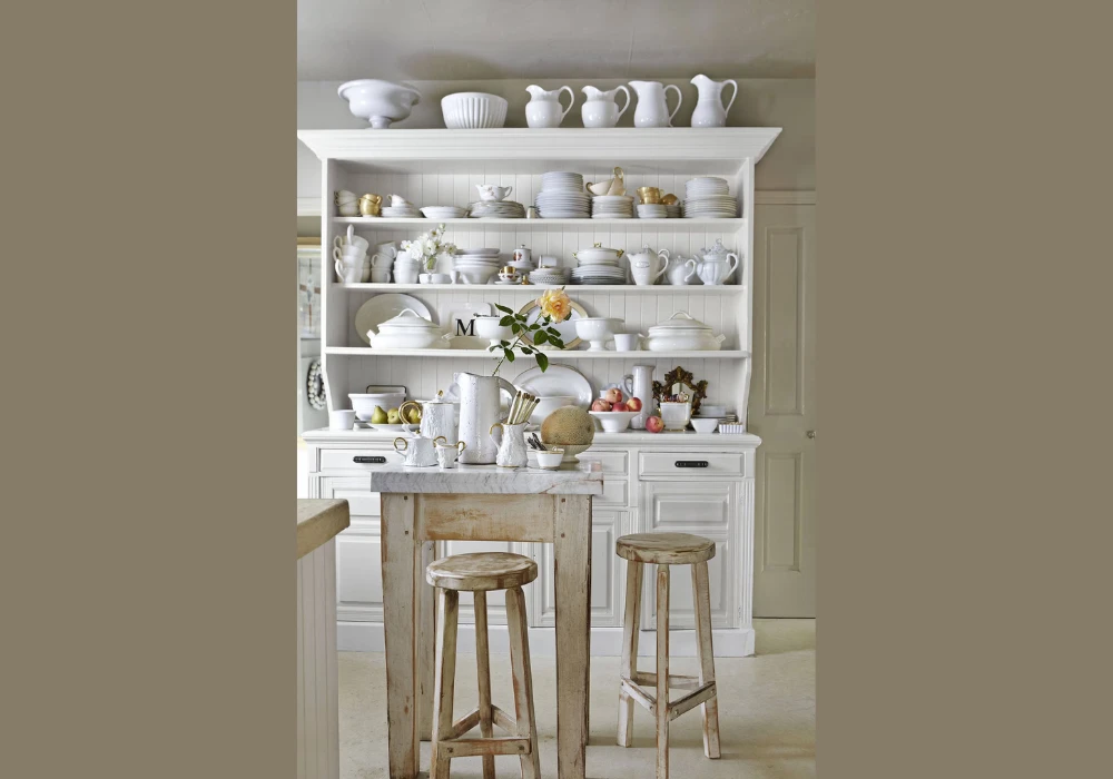 Open Shelf Aesthetic Kitchen Layout