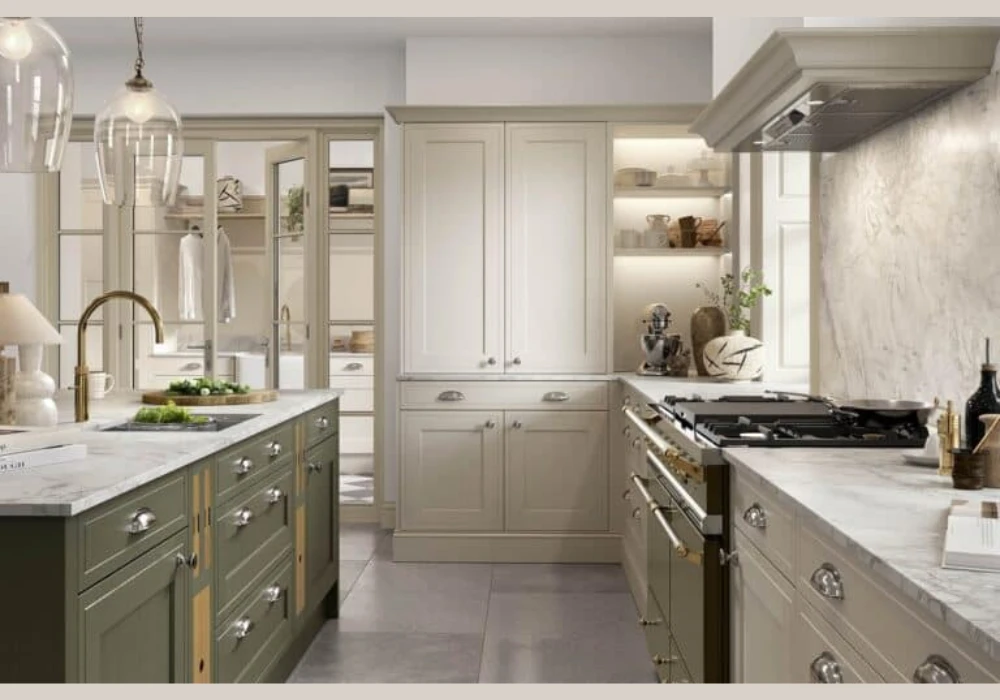 Two-Tone Kitchen Design for More Visual Depth