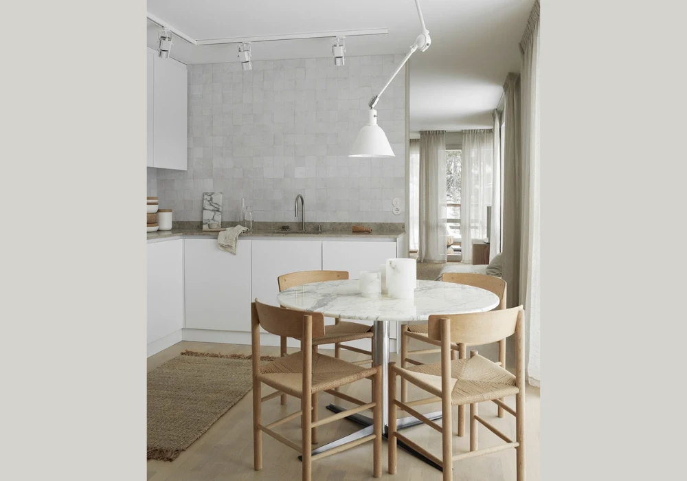 Minimalist White Aesthetic Kitchen Design