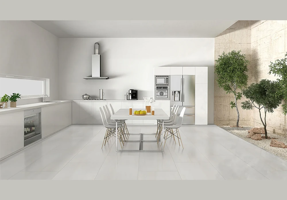 Large Format Kitchen Floor Tiles for Spacious Feel