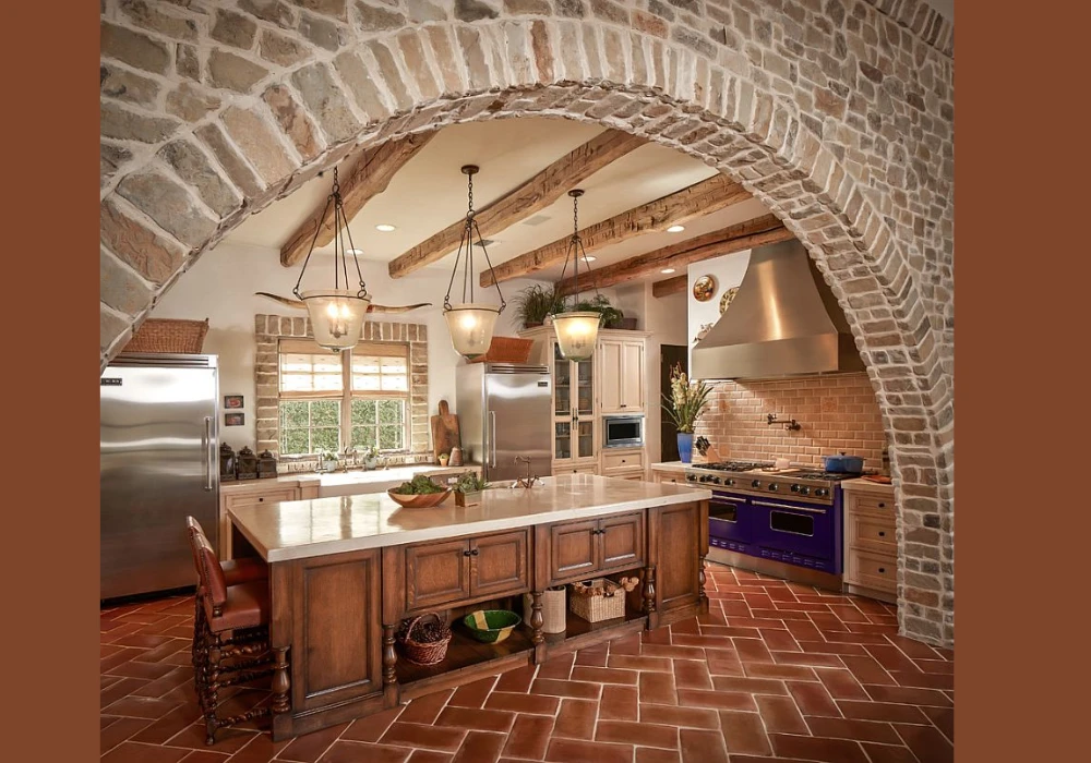 Terracotta Kitchen Floor Tiles for Warm Rustic Look