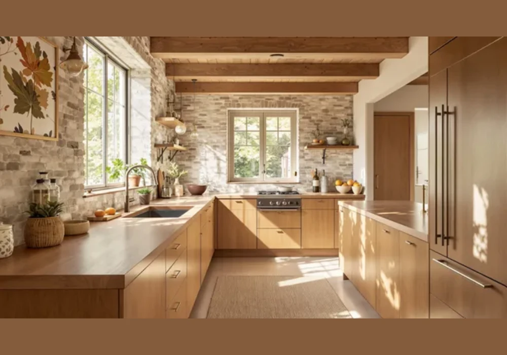 Rustic Kitchen Design for Warm and Natural Fee