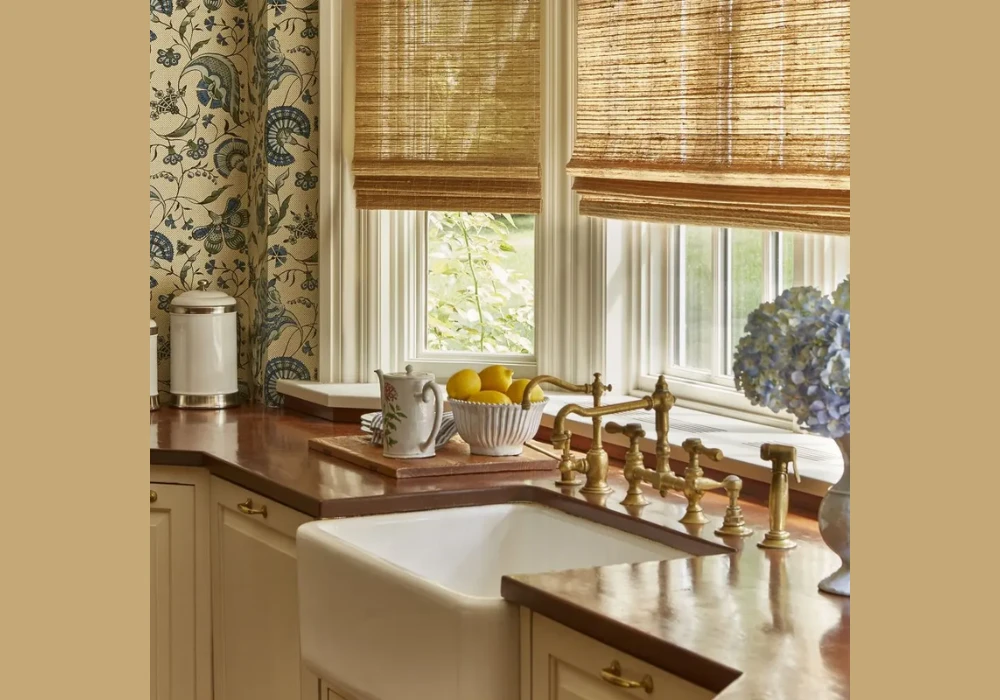 Wooden Shutters Kitchen Window Treatment Ideas