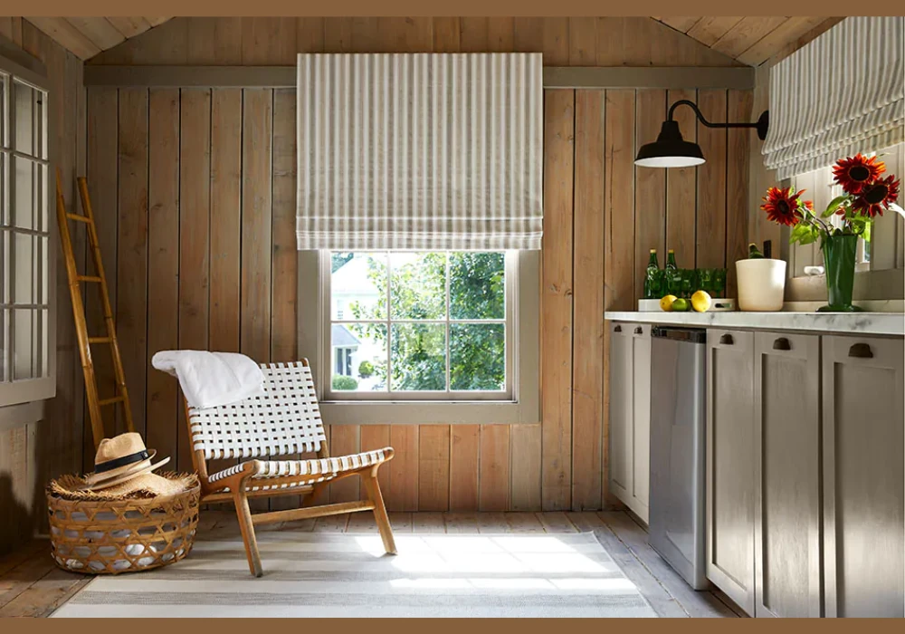 Roman Shades for Kitchen Window Treatment Ideas