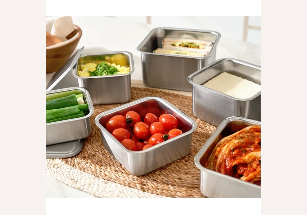 Stainless Steel Storage Containers for Fresh Food Storage