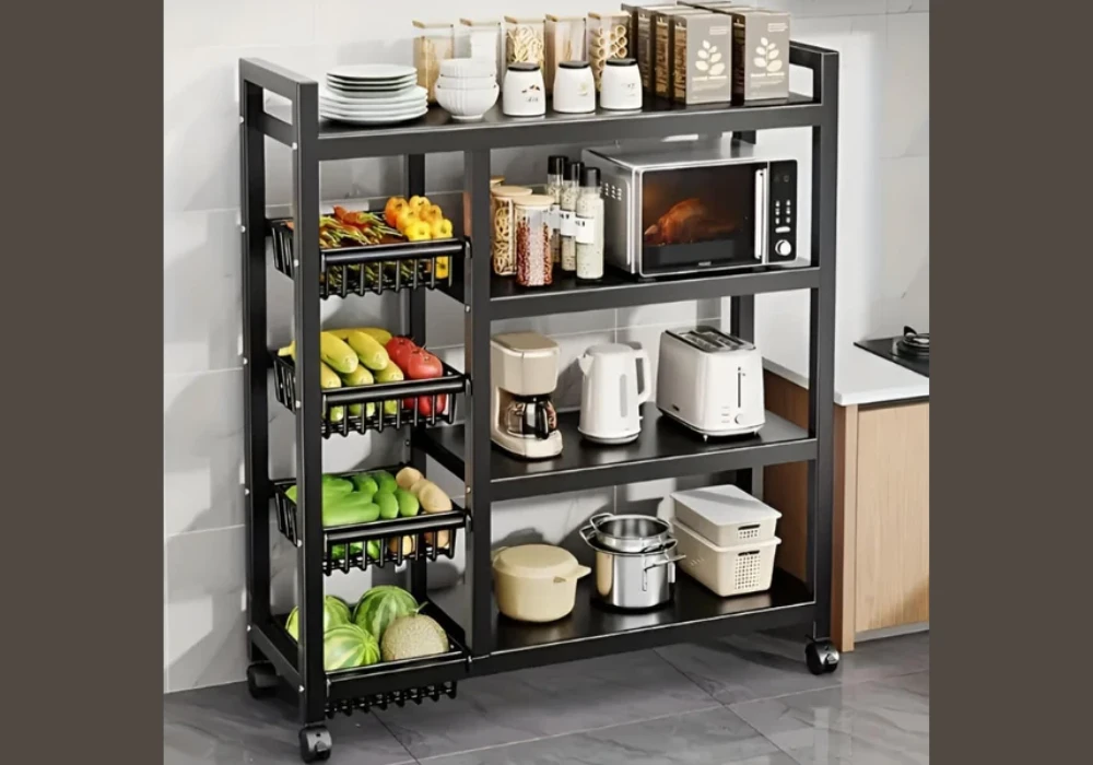 Multi Tier Kitchen Racks for Vertical Organization