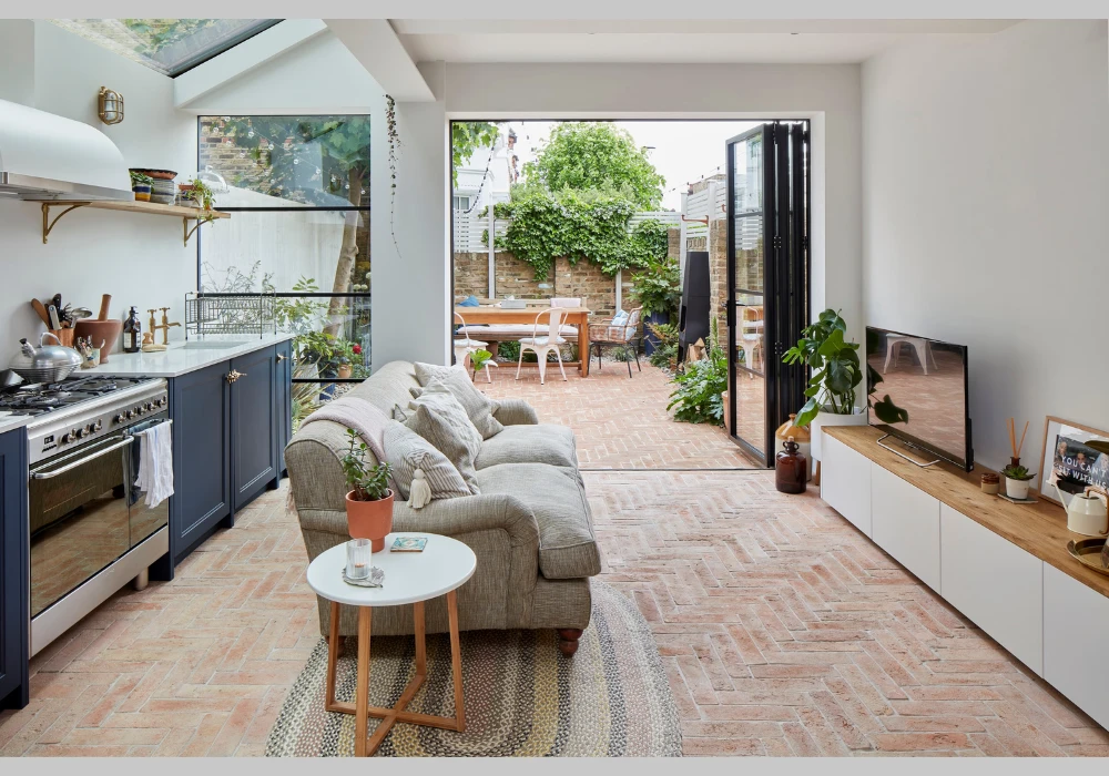 Open Kitchen Layout Idea for Connected Living Areas