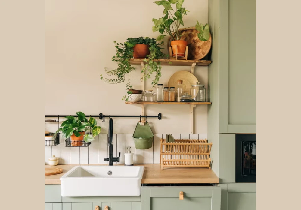 Indoor Plants for Fresh Kitchen Counter Decor Ideas