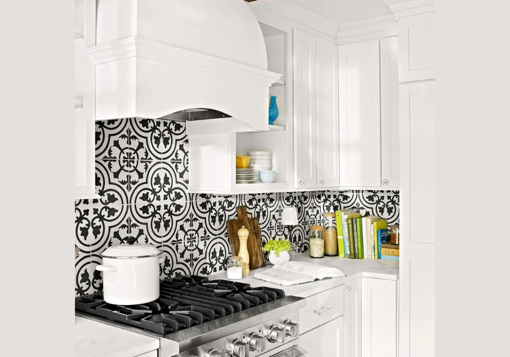 Patterned Ceramic Tile Kitchen Backsplash Ideas