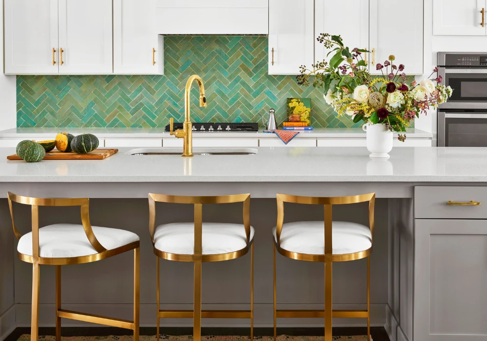 Patterned Tile Backsplash for a Bold Look