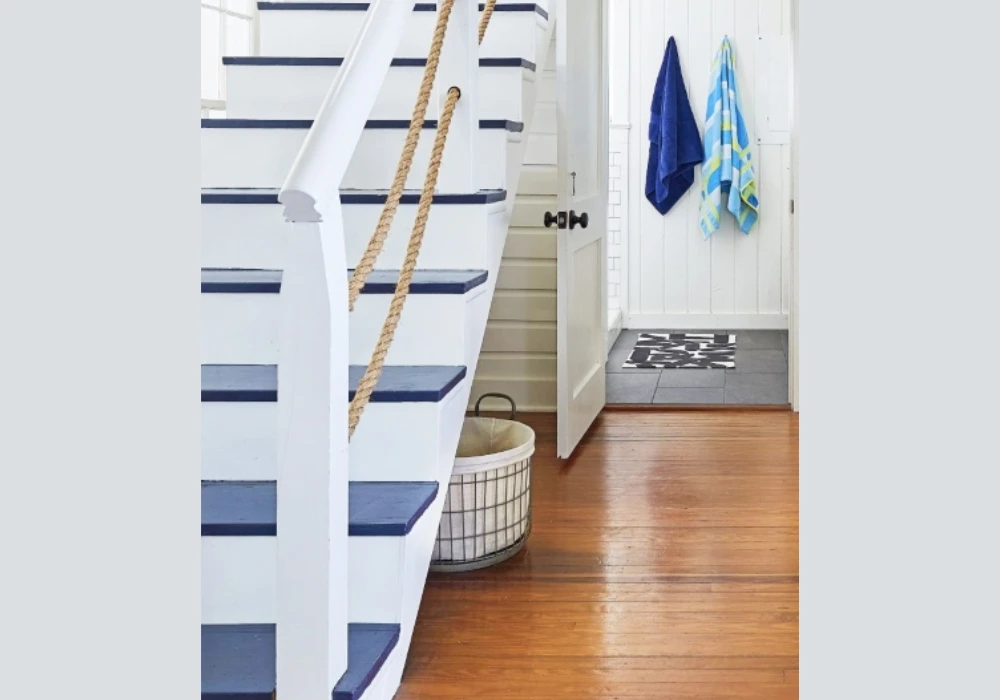 Rope and Wood Railings for a Coastal Boho Vibe