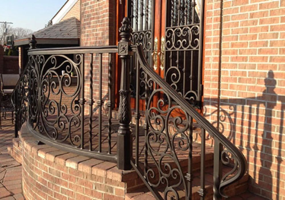 Rustic Iron Railings for a Timeless Look