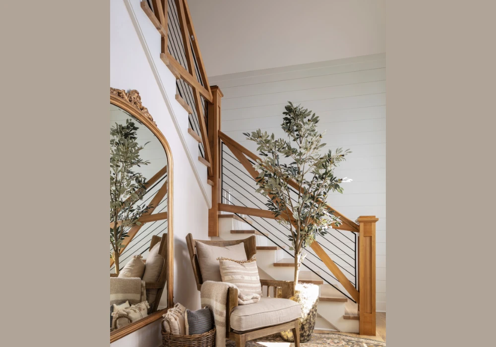 Rustic Metal Stair Railing Ideas with Reclaimed Materials