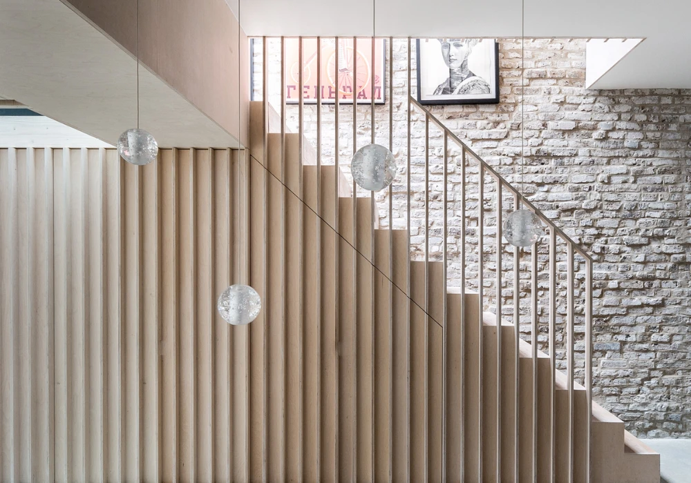 Rustic Stair Railing Ideas with Simple Handmade Shapes