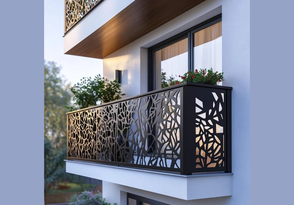 Stylish Balcony Railing Ideas with Clean Pattern Work