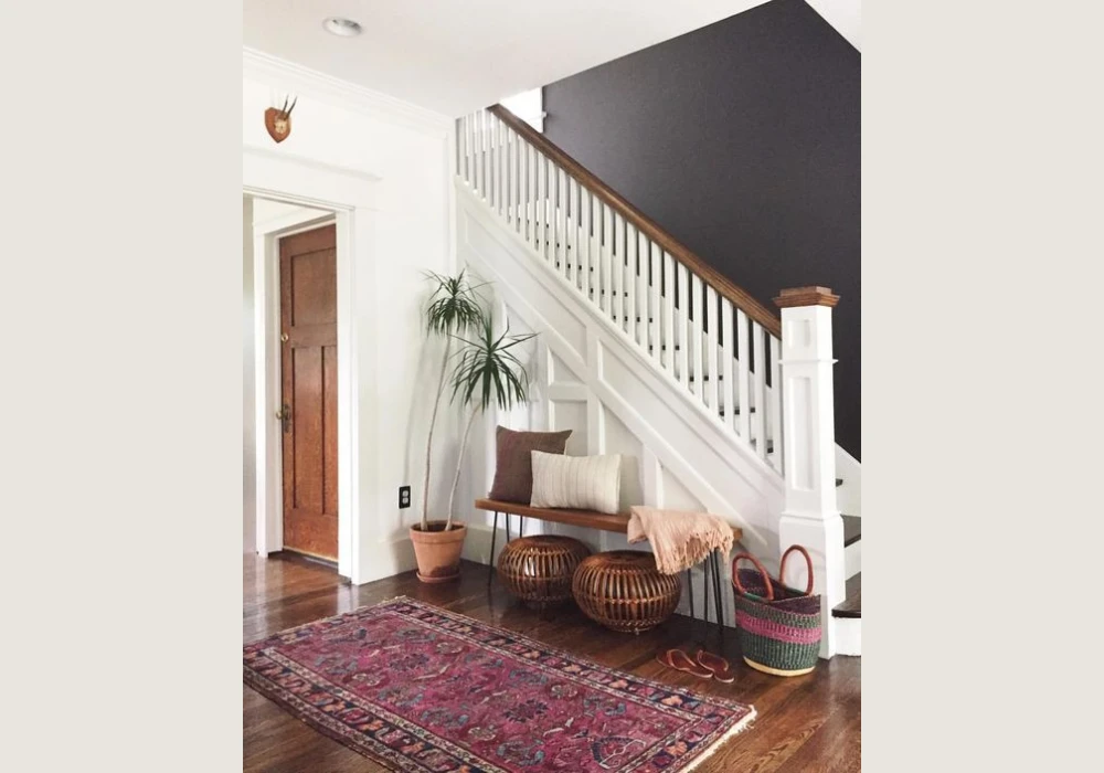 Tassels and Fringe for a Boho-Inspired stair Railing
