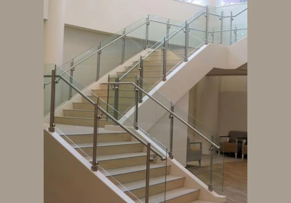 Tempered Glass and Stainless Steel Railings for a Sleek, Modern Look
