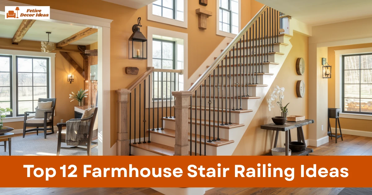 Top 12 Farmhouse Stair Railing Ideas to Add Rustic Charm to Your Home