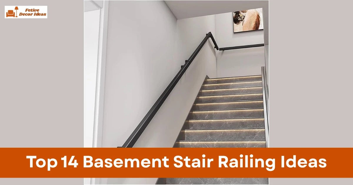 Top 14 Basement Stair Railing Ideas for Style and Safety