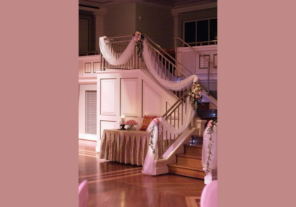 Tulle Railing Decoration Ideas for Wedding and Party Decor