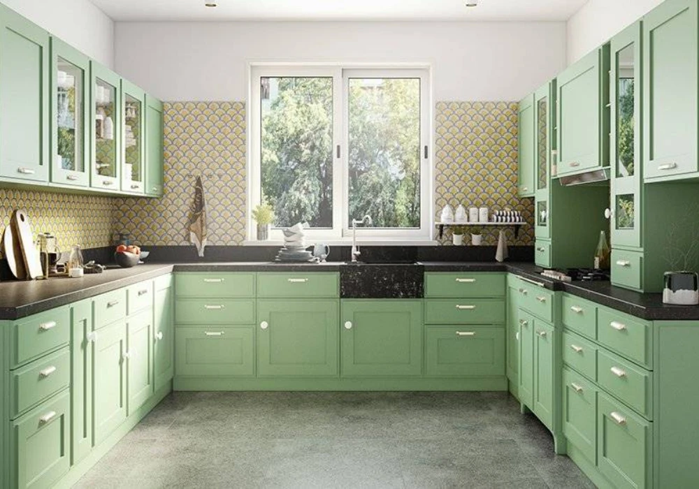 U-Shaped Kitchen Design for Maximum Storage