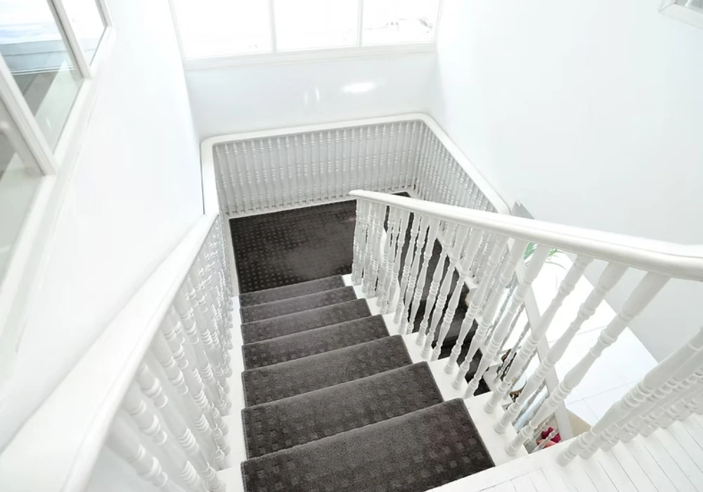 Use White Railings for a Clean and Bright Look
