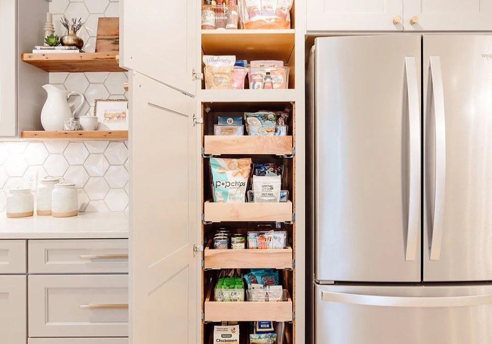 Vertical Storage Kitchen Organization Idea