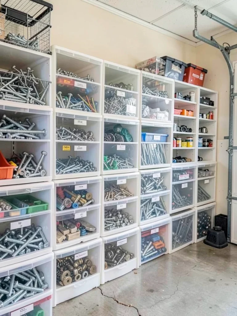 Transparent Storage Bins for Quick Item Identification