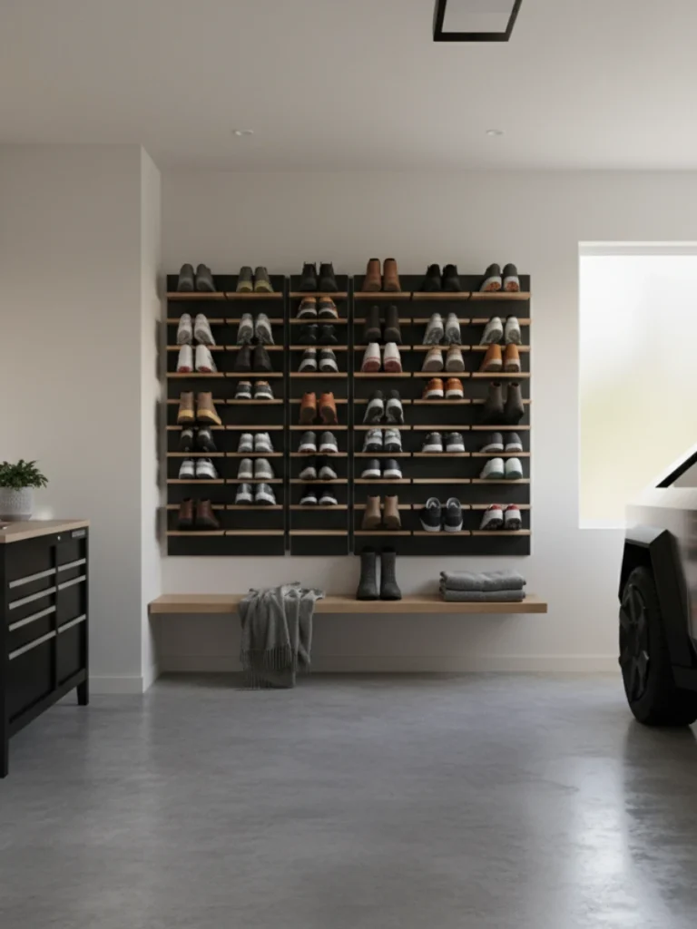  Wall Mounted Shoe Racks for Garage Space Saving