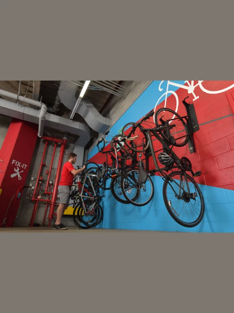Vertical Bike Parking Racks