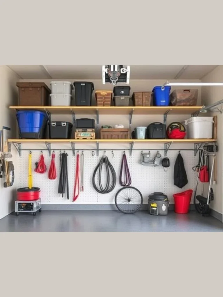 Perimeter Ceiling Shelving Utilizes Every Inch of Corner Space