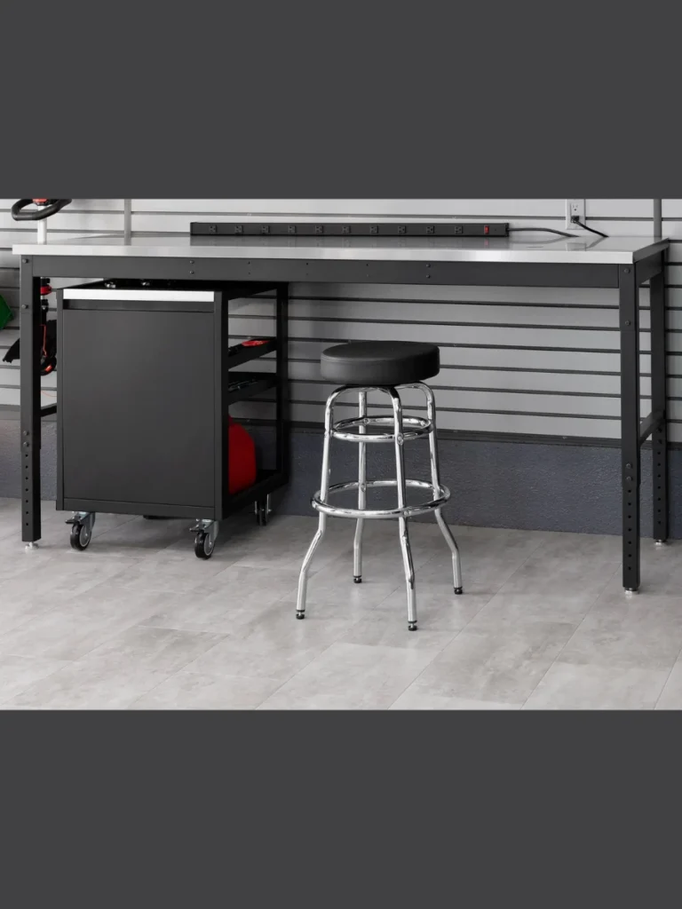 Adjustable Height Swivel Shop Stool