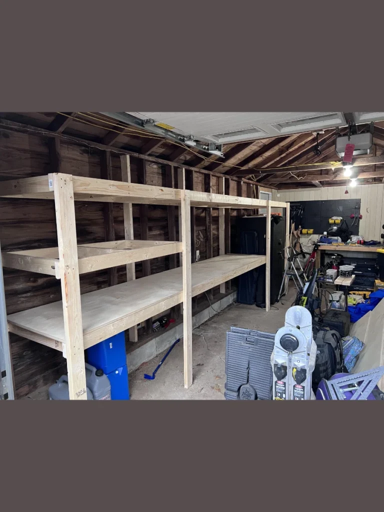 Built In Wood Bench With Cubbies