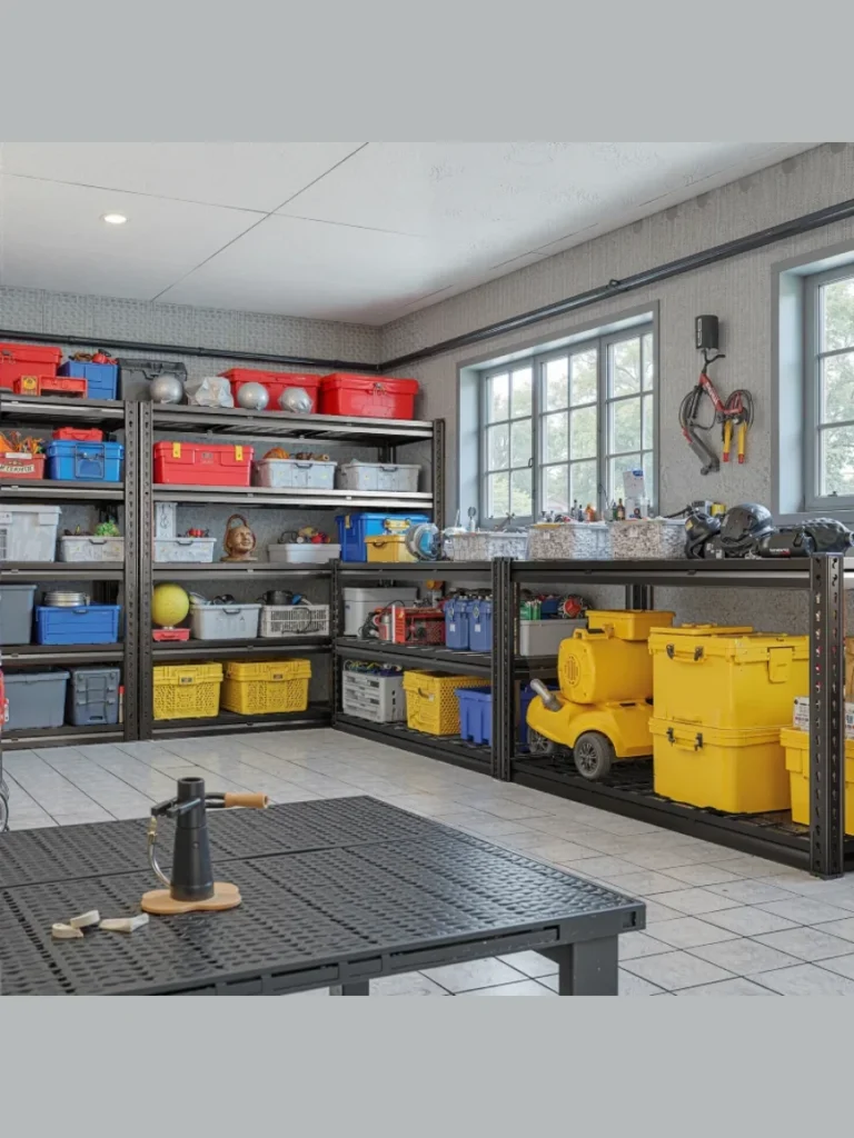 Freestanding Plastic Utility Shelves