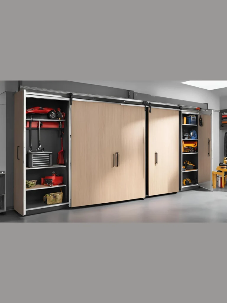  Sliding door garage cabinets
