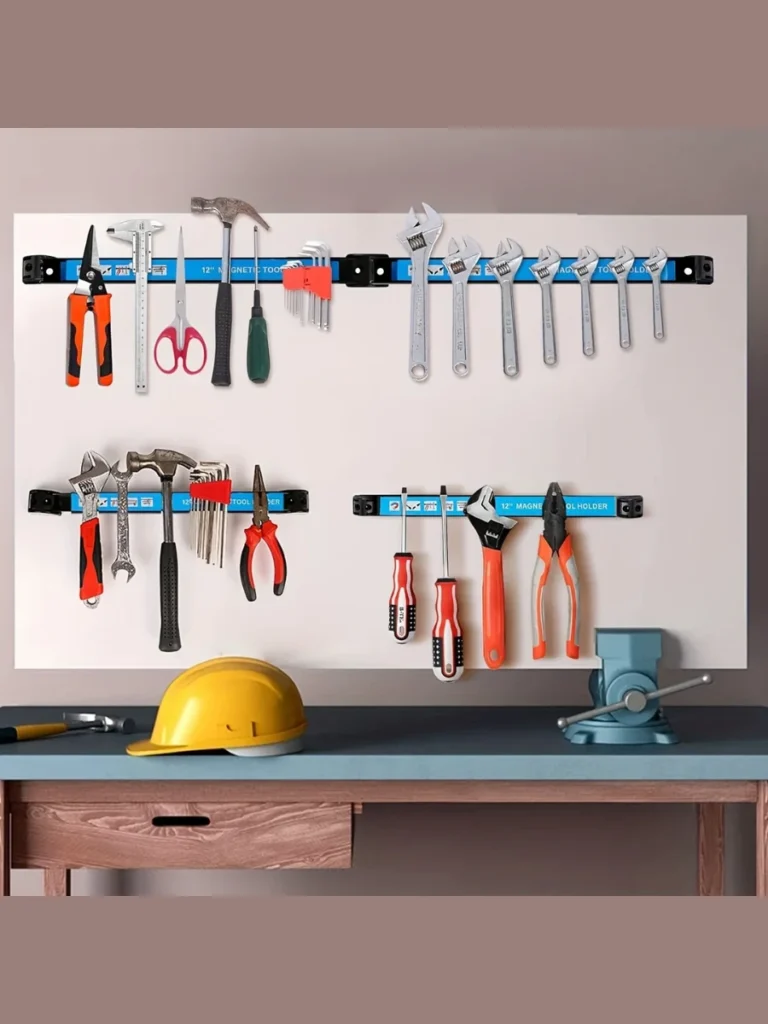 Magnetic tool strips for instant access