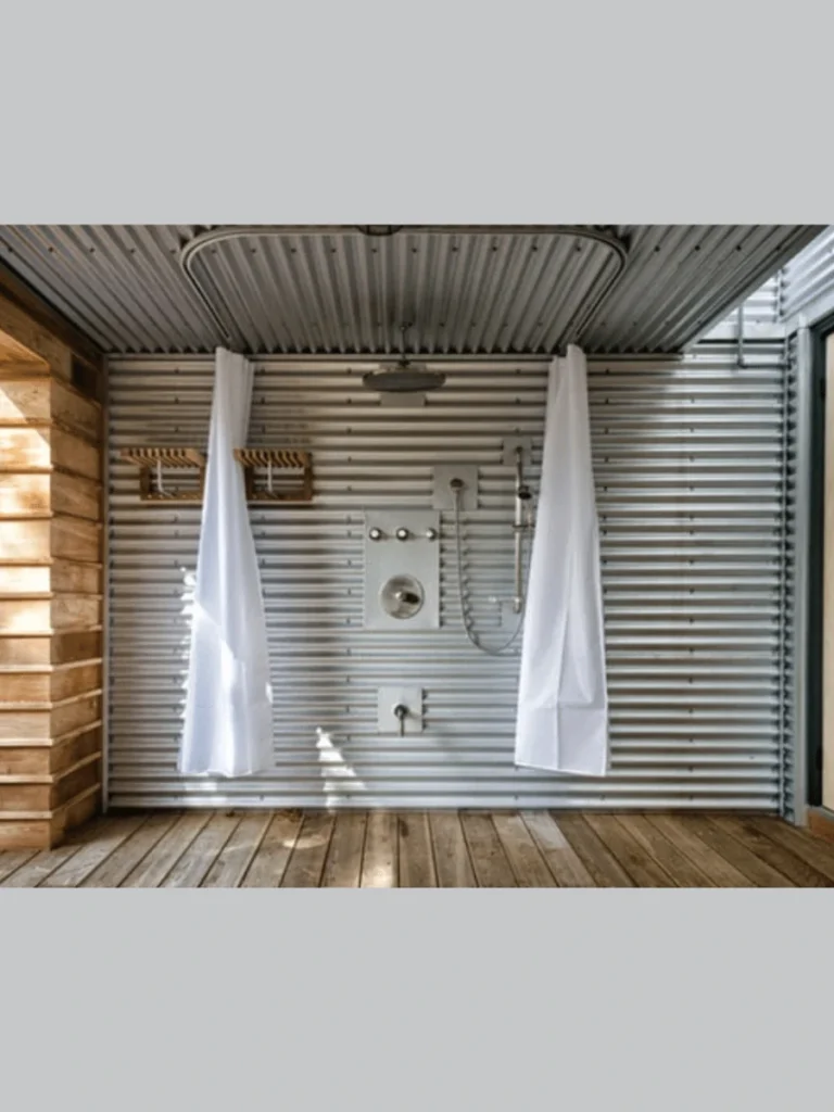 Corrugated metal sheets for an industrial vibe