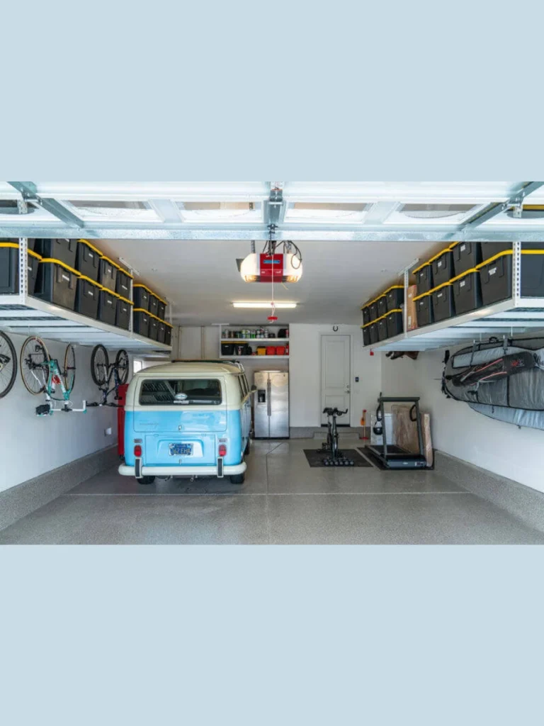 Overhead Garage Storage Rack Installation