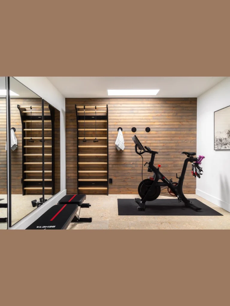 Dedicated home gym and fitness zones