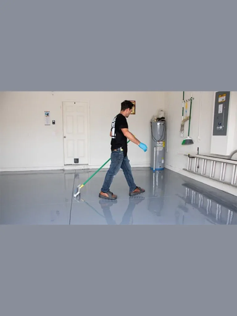 Professional metallic epoxy floor finishes
