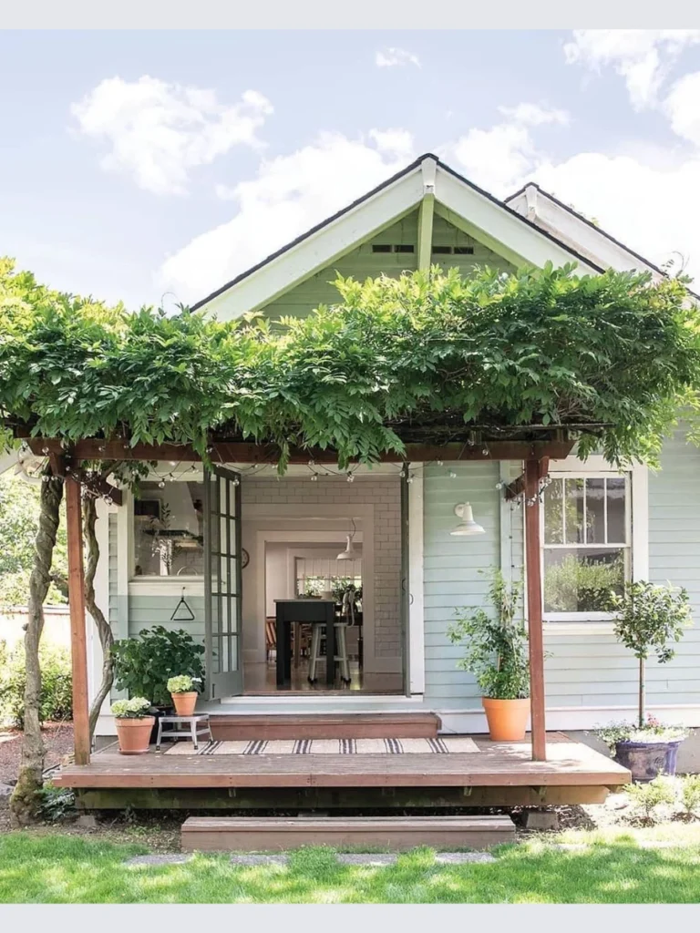 Place large planters for symmetry