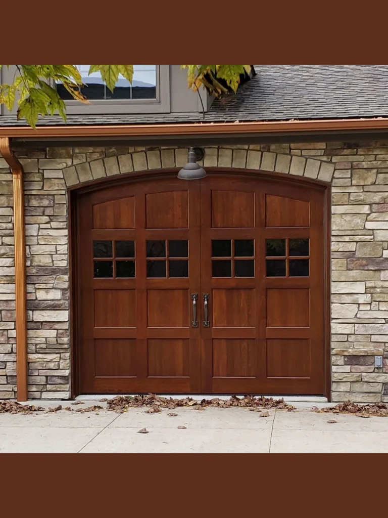Install carriage house style doors