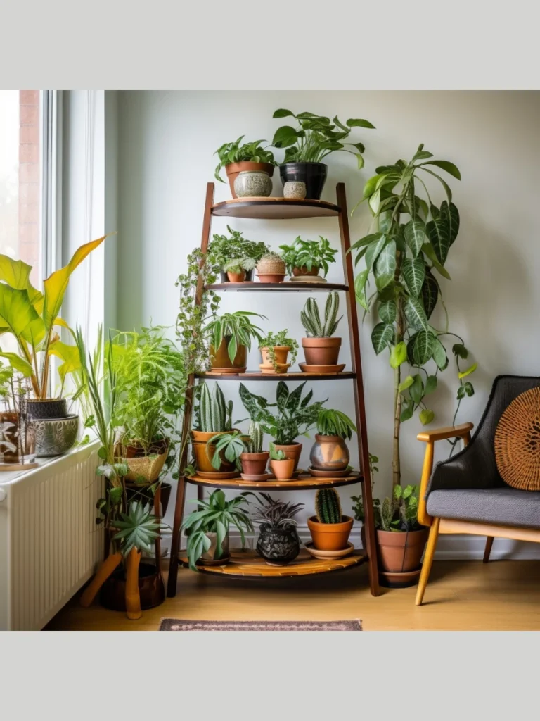 Creative Corner Shelving for Decor and Plants