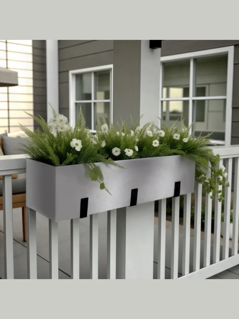 Creative Railing Planters and Bar Tables