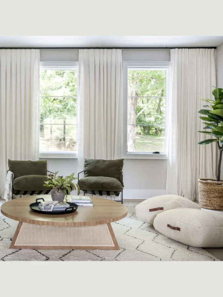 Arrange Comfortable Floor Cushions and Poufs
